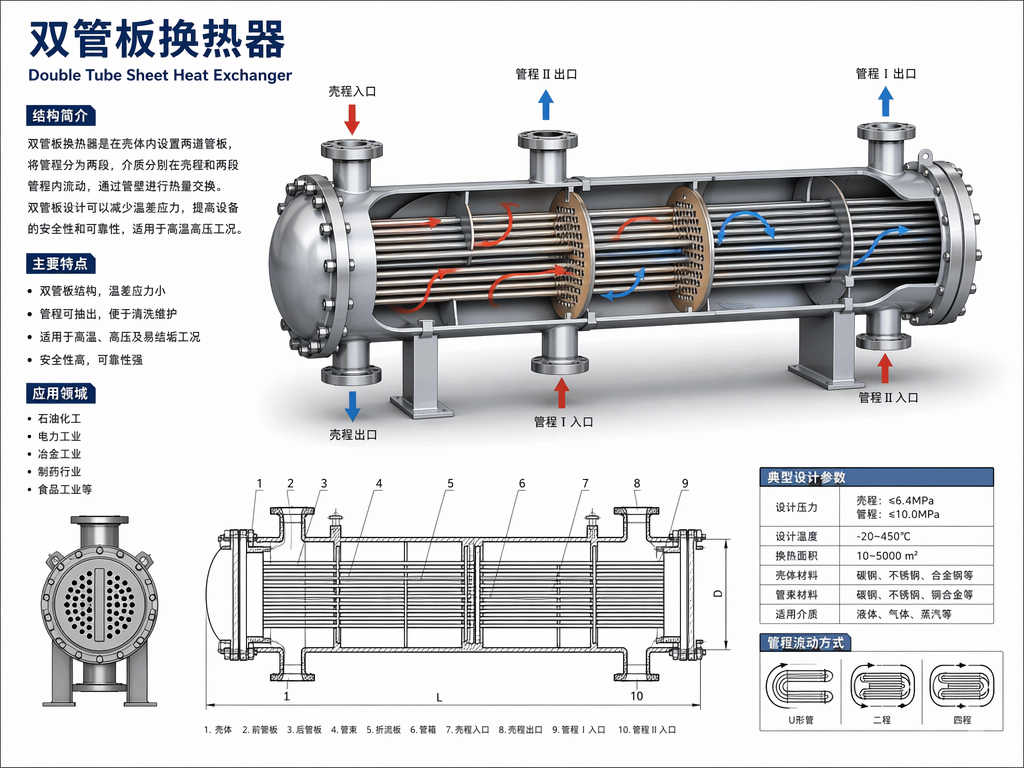 Characteristics and Applications of Double Tube Sheet Heat Exchangers