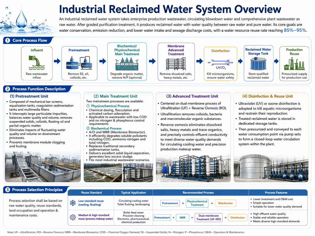 Ultrapure Water Solution for PV Silicon Wafer & Solar Cell Cleaning (Ultrafiltration Pre-treatment + Two-stage RO + EDI)